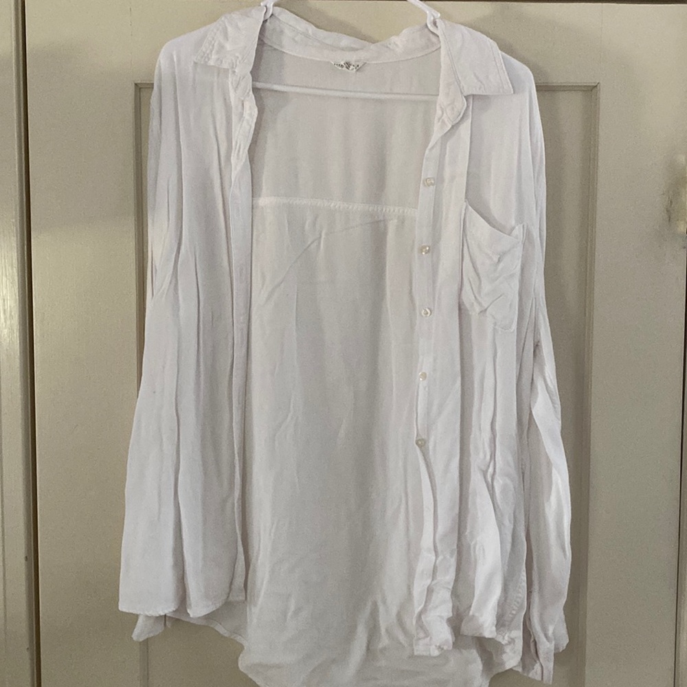 white button down